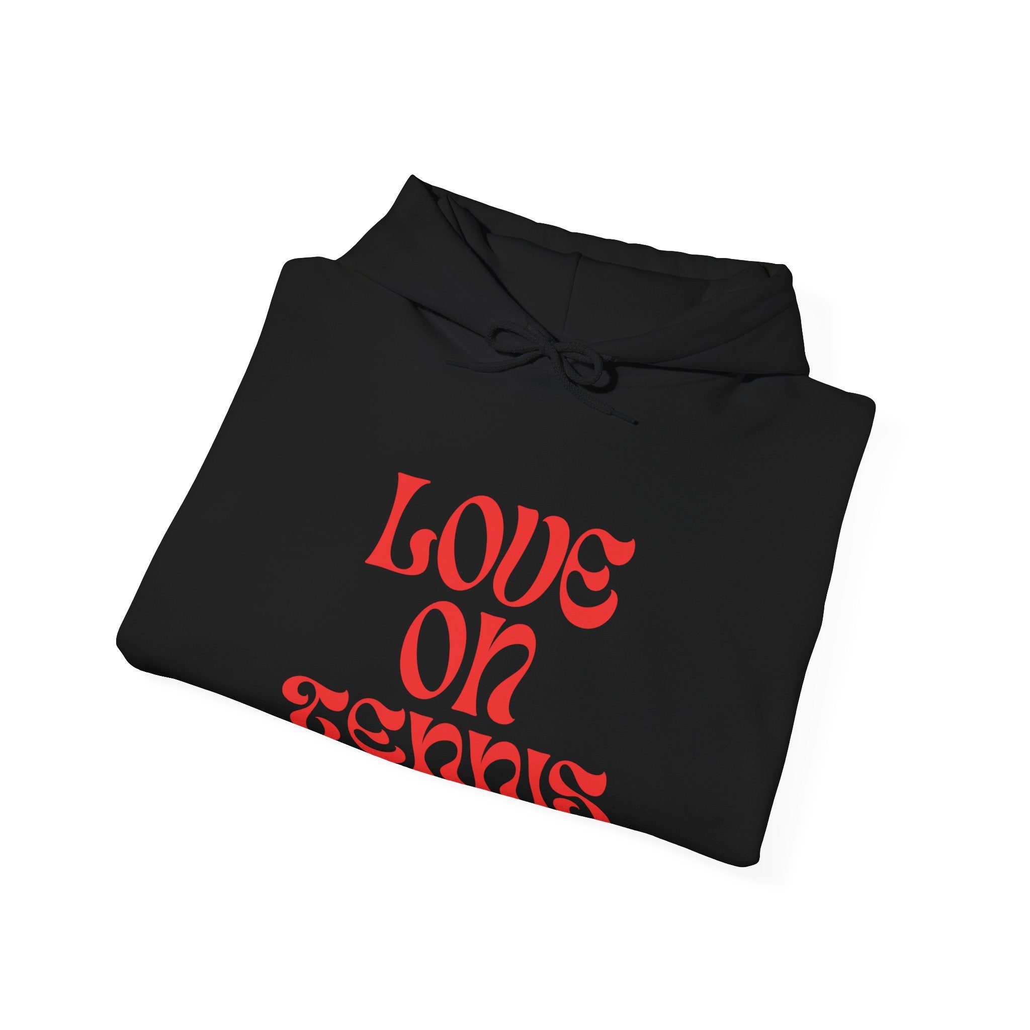 Love on Tennis Unisex Heavy Blend™ Hooded Sweatshirt - Red Edition