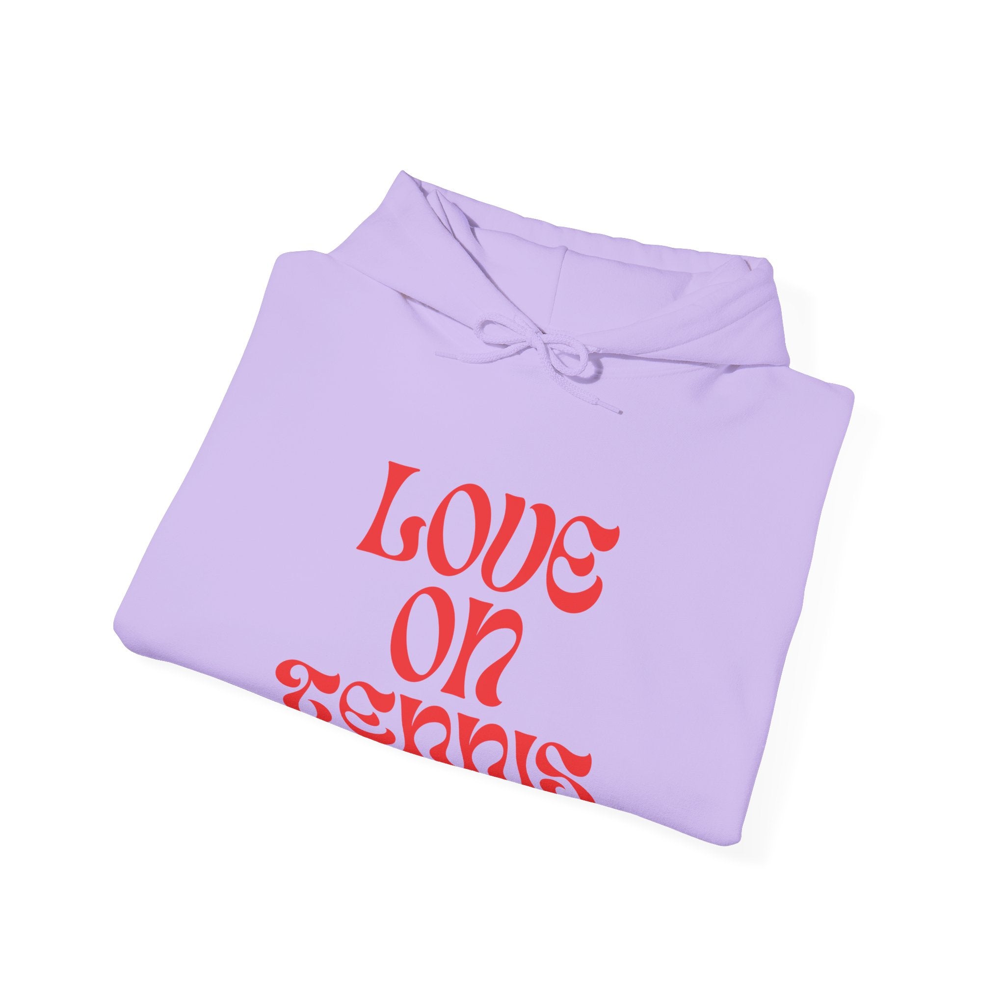 Love on Tennis Unisex Heavy Blend™ Hooded Sweatshirt - Red Edition