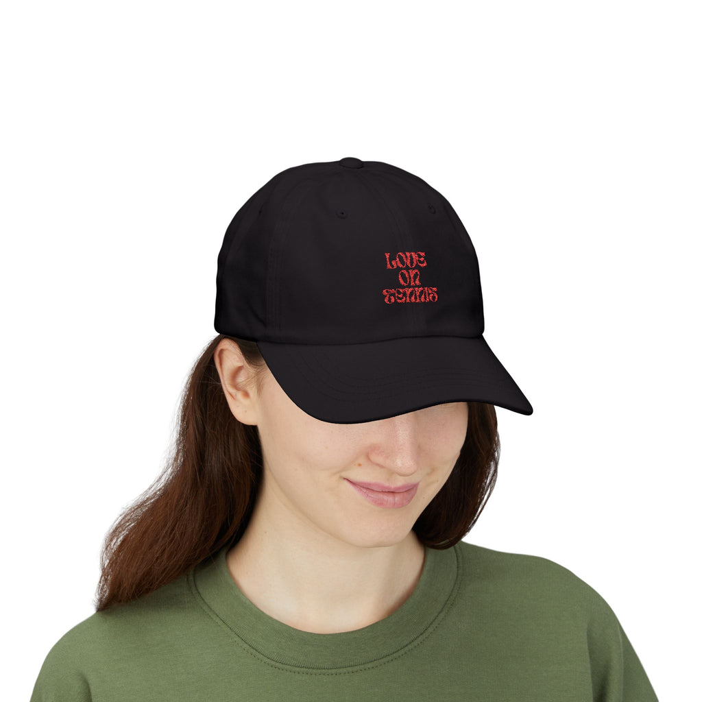 Love on Tennis Cap - Red Edition