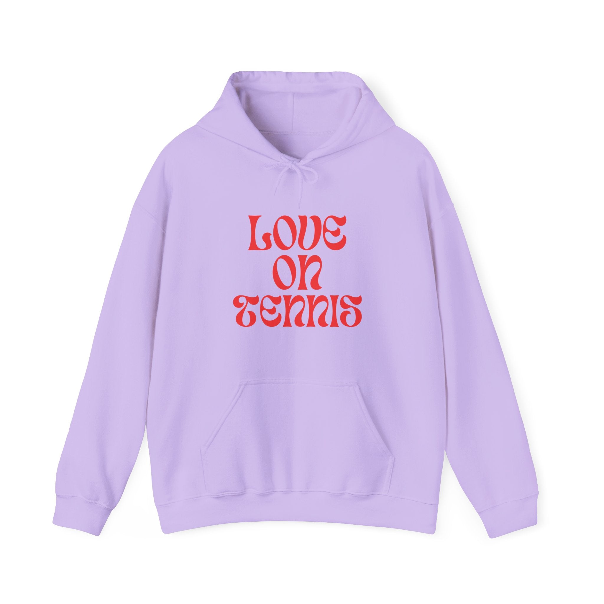 Love on Tennis Unisex Heavy Blend™ Hooded Sweatshirt - Red Edition