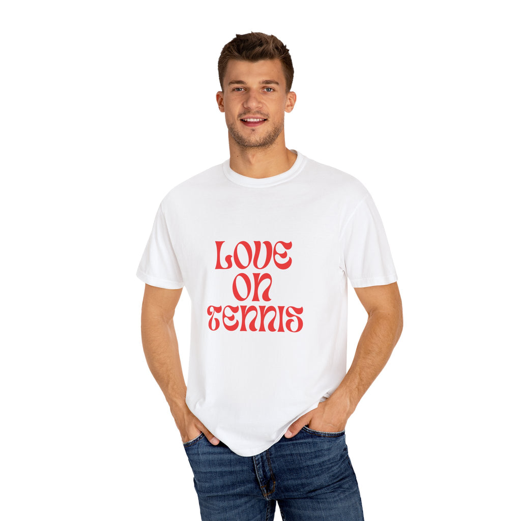 Love on Tennis Unisex T-Shirt - Red Edition