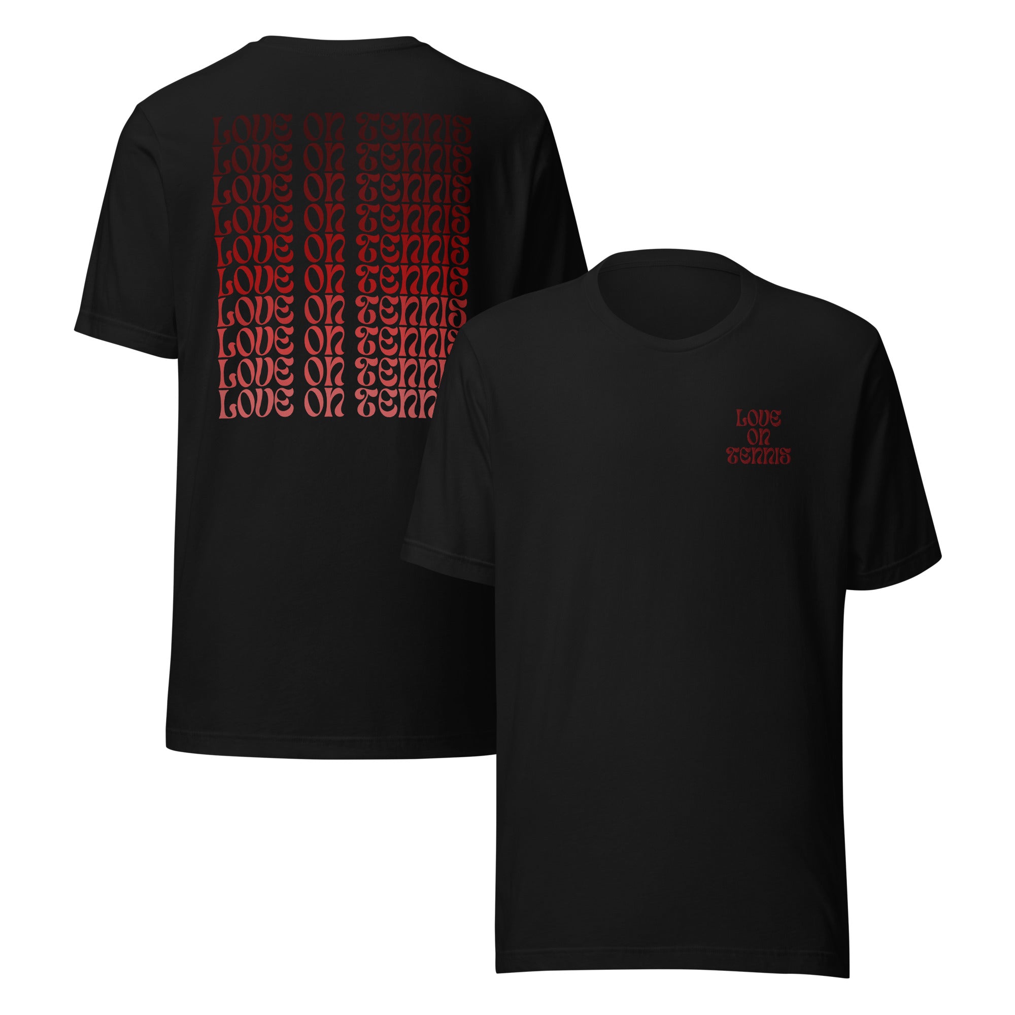 Love on Tennis Unisex Relax Fit T-Shirt - Red Edition