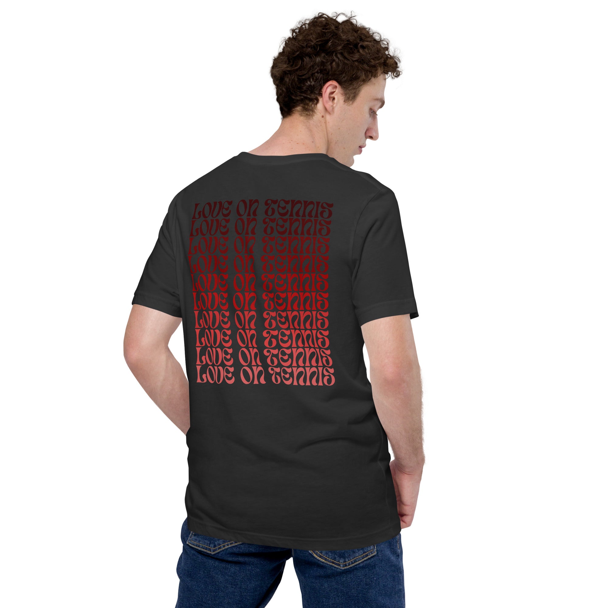 Love on Tennis Unisex Relax Fit T-Shirt - Red Edition