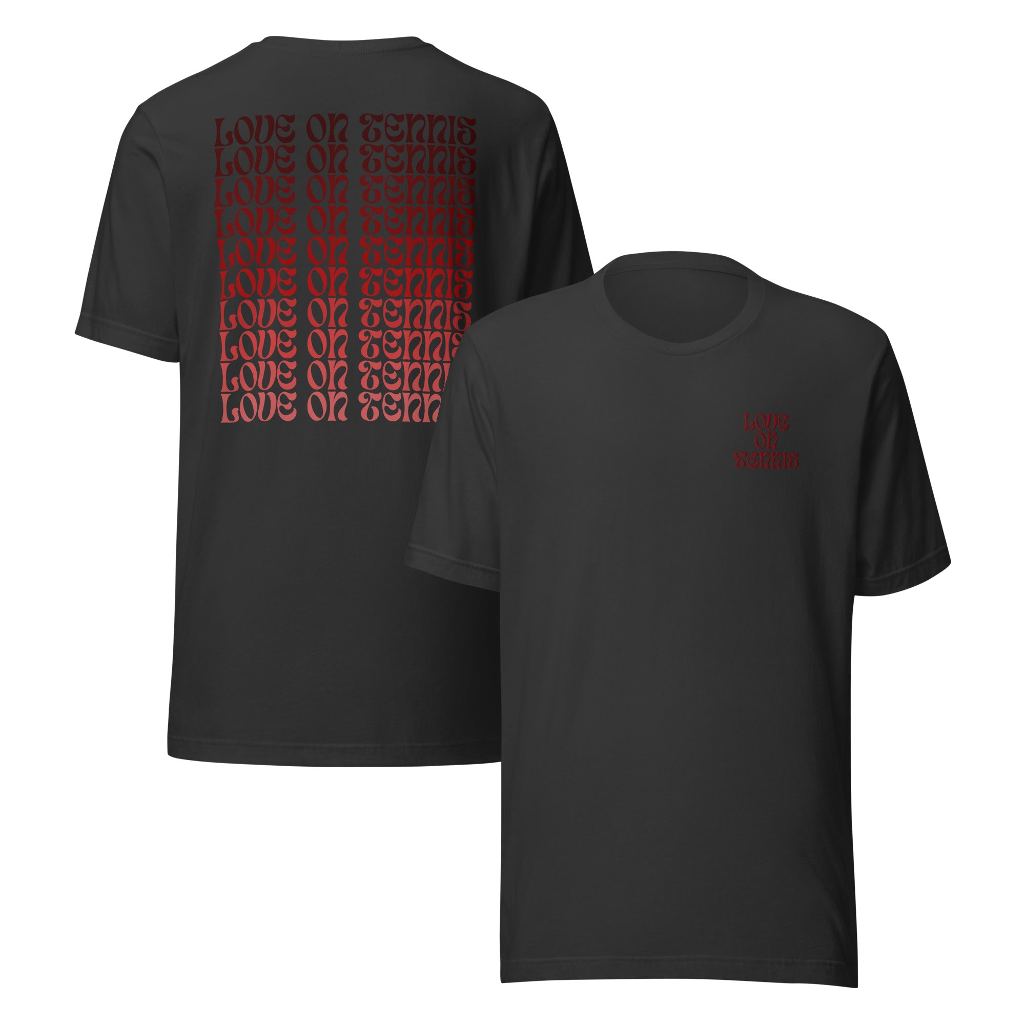Love on Tennis Unisex Relax Fit T-Shirt - Red Edition