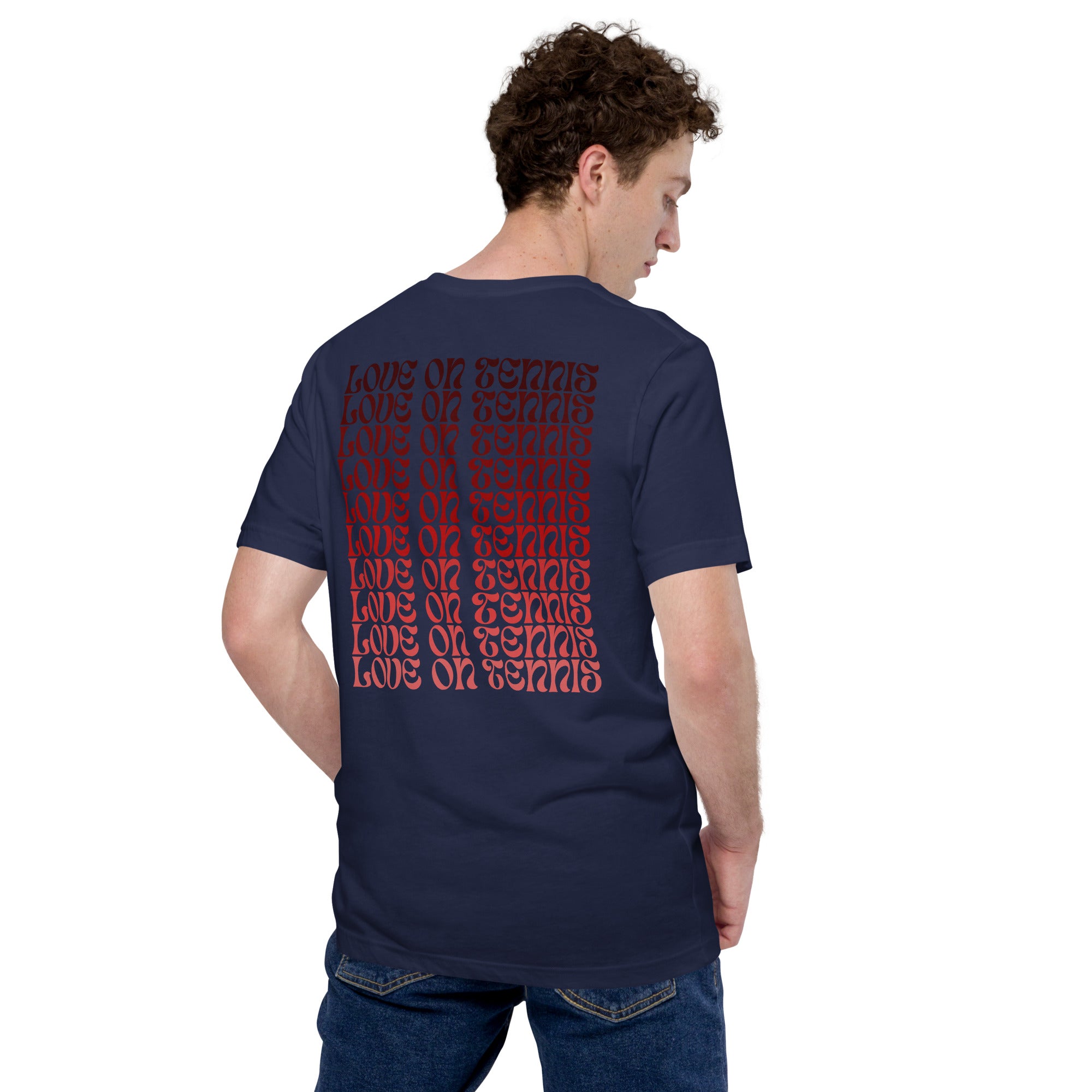 Love on Tennis Unisex Relax Fit T-Shirt - Red Edition