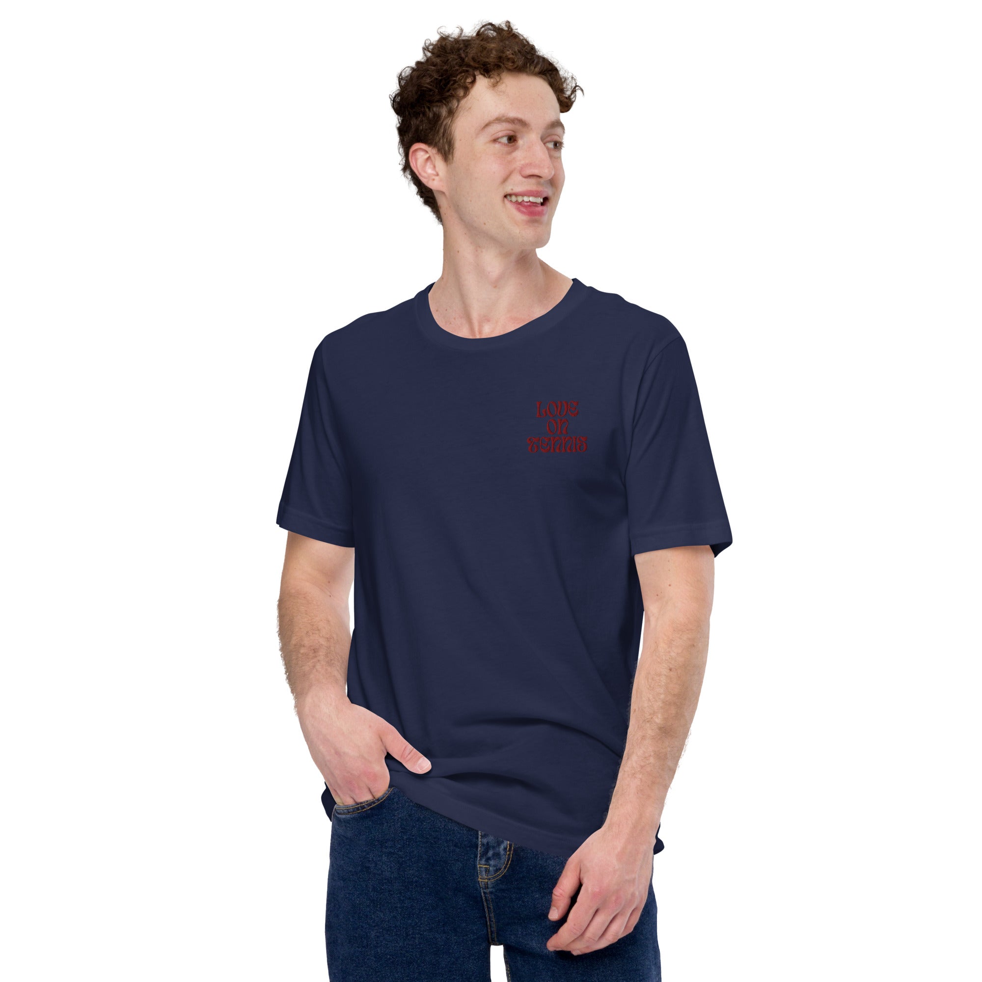 Love on Tennis Unisex Relax Fit T-Shirt - Red Edition