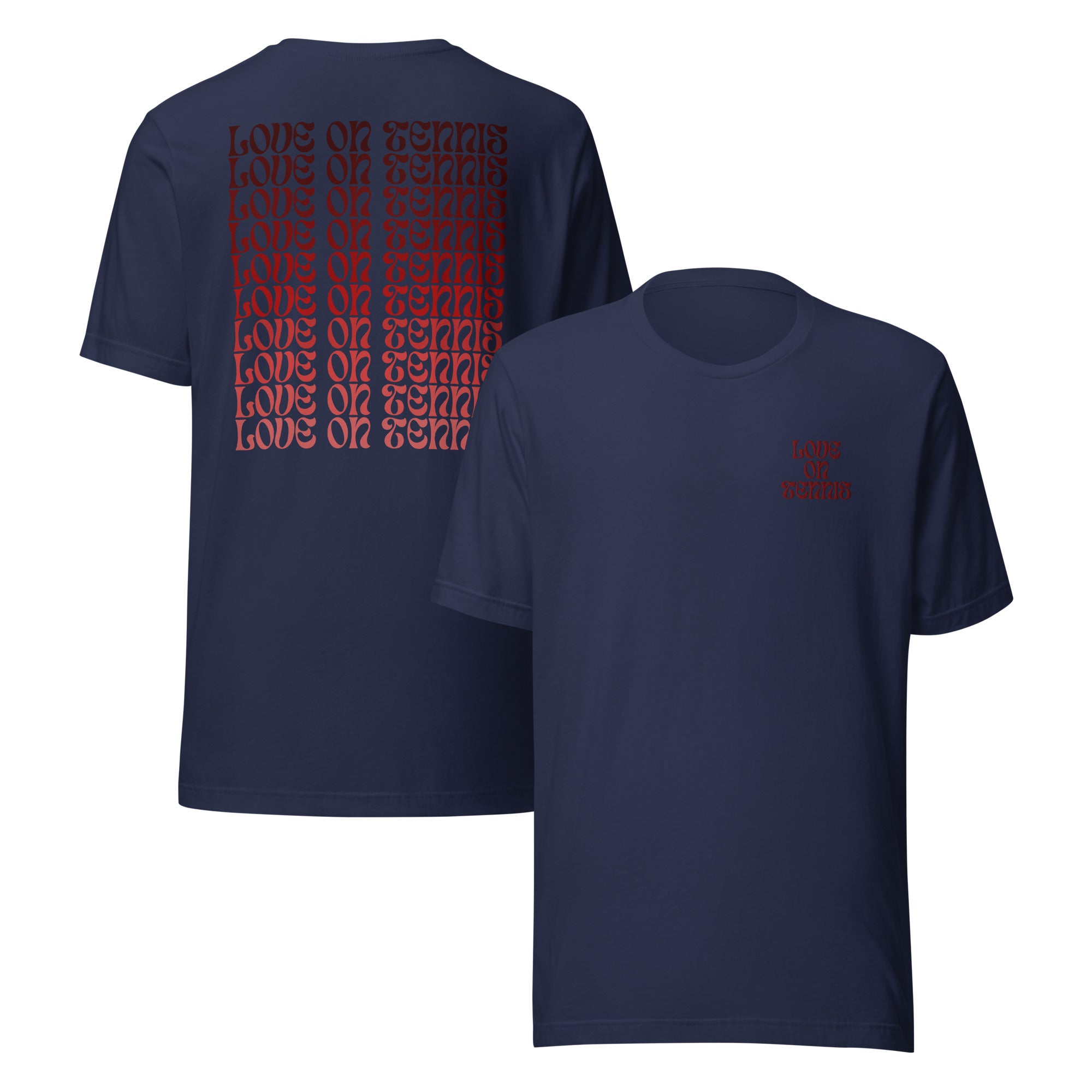 Love on Tennis Unisex Relax Fit T-Shirt - Red Edition