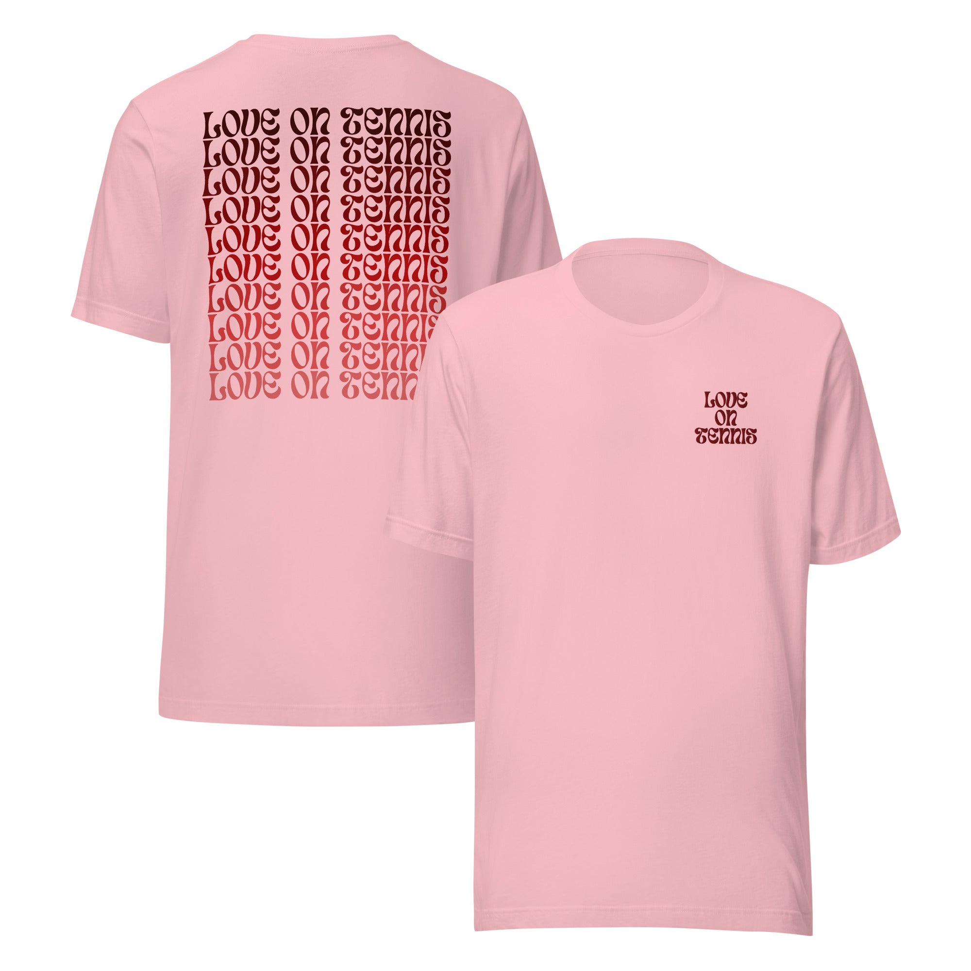 Love on Tennis Unisex Relax Fit T-Shirt - Red Edition