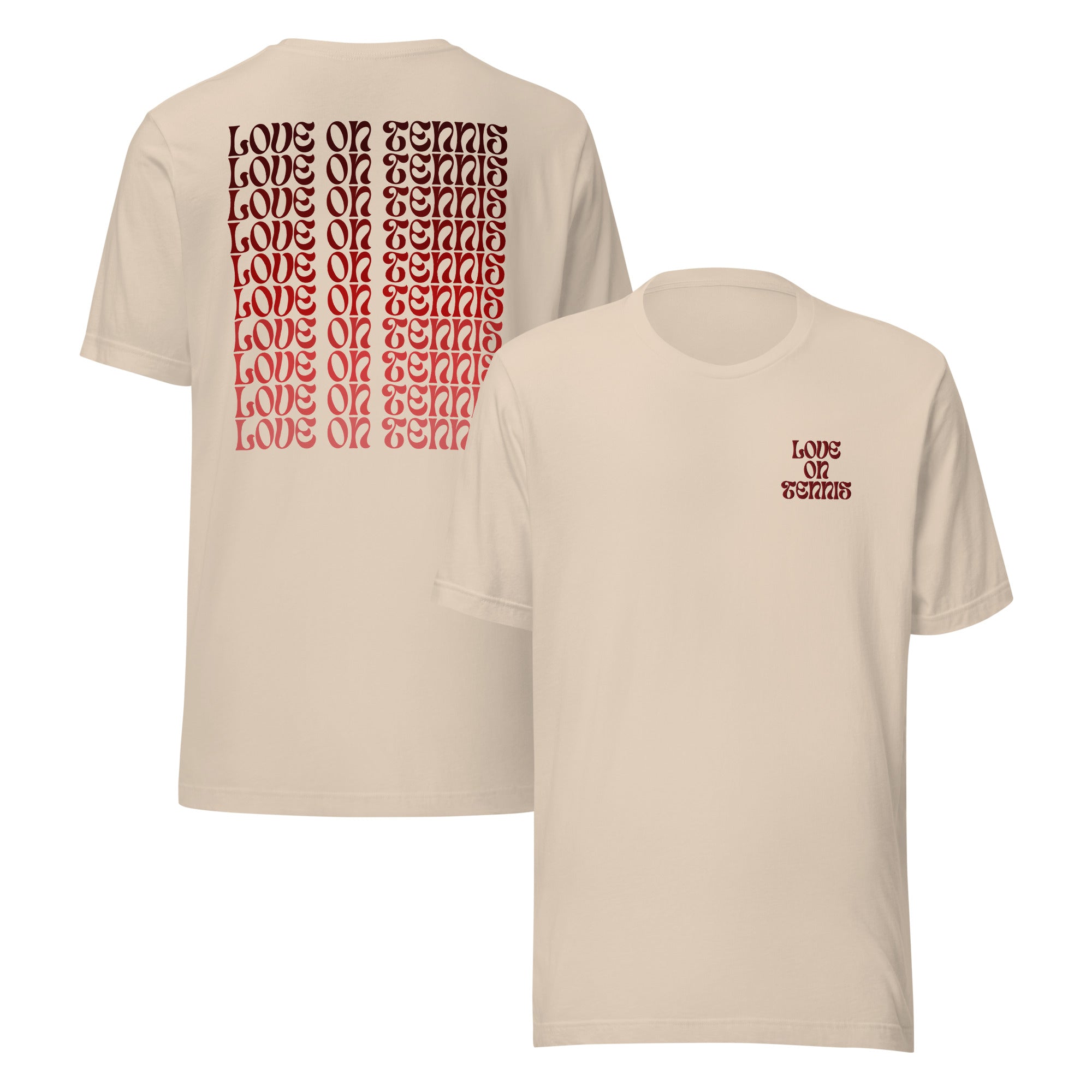 Love on Tennis Unisex Relax Fit T-Shirt - Red Edition