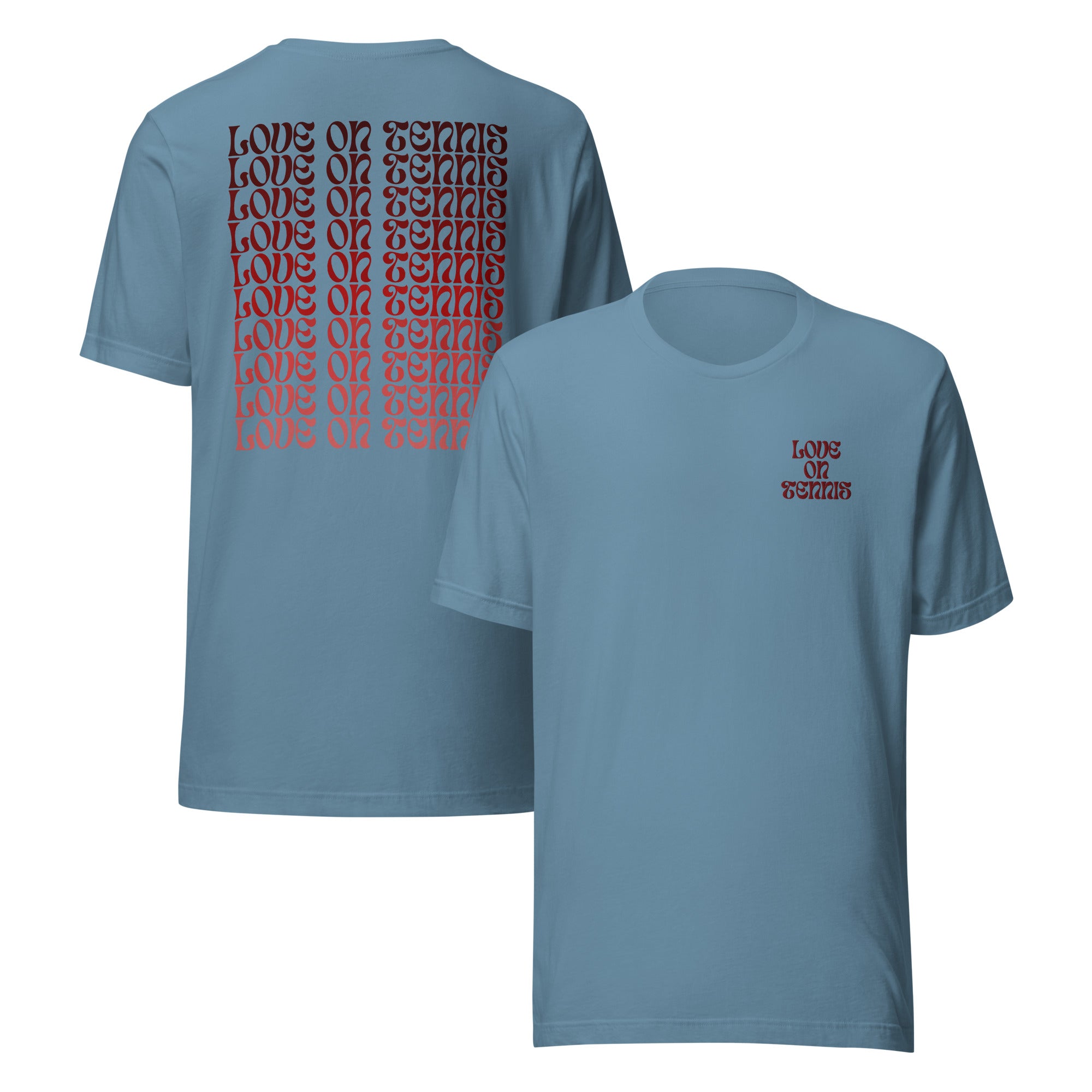 Love on Tennis Unisex Relax Fit T-Shirt - Red Edition