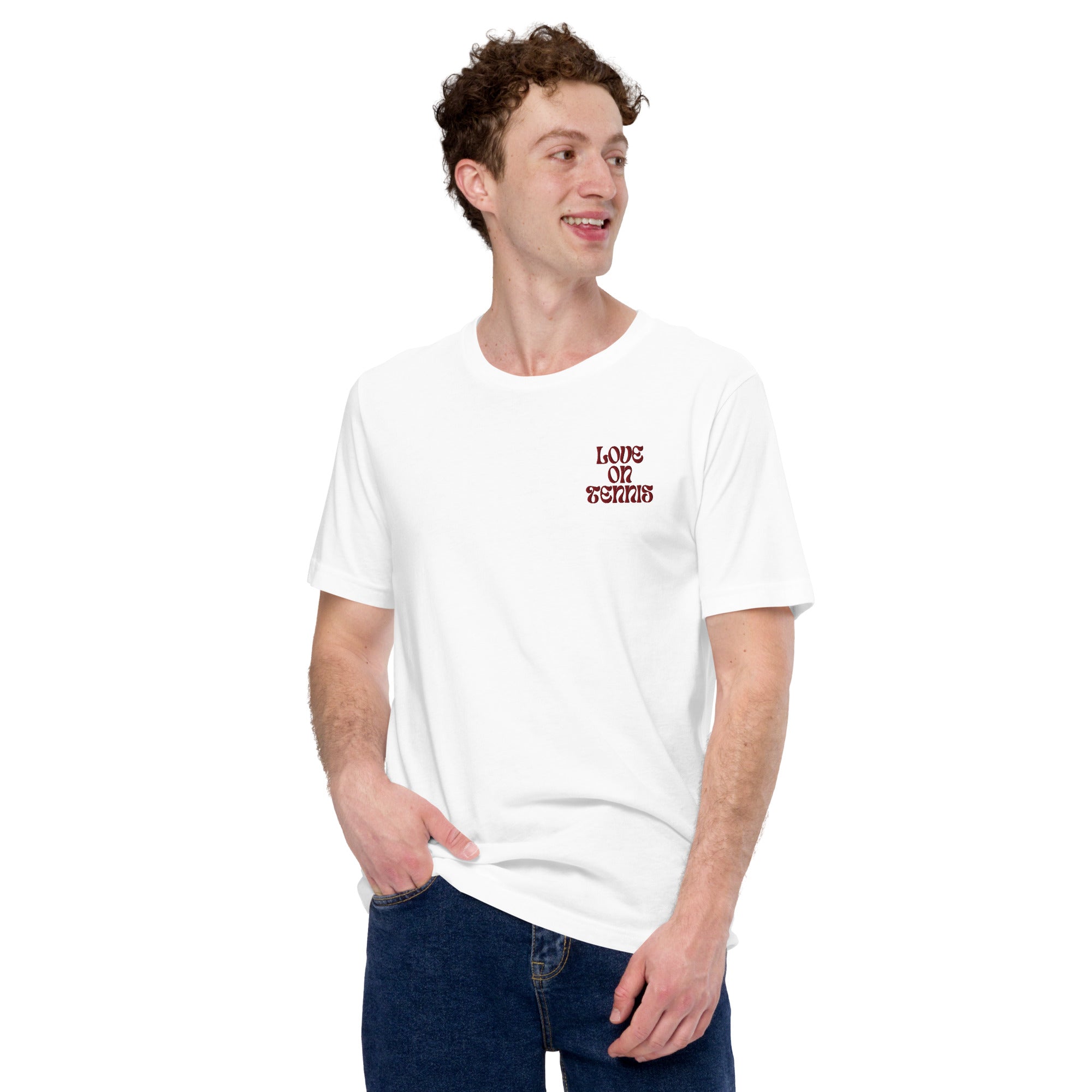 Love on Tennis Unisex Relax Fit T-Shirt - Red Edition