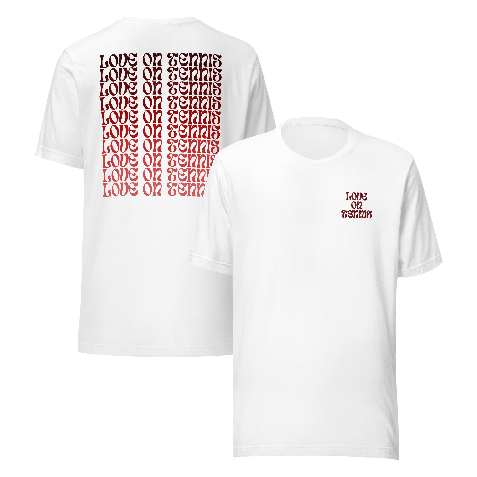 Love on Tennis Unisex Relax Fit T-Shirt - Red Edition